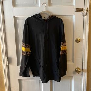 Cheetah detail sweater 3x